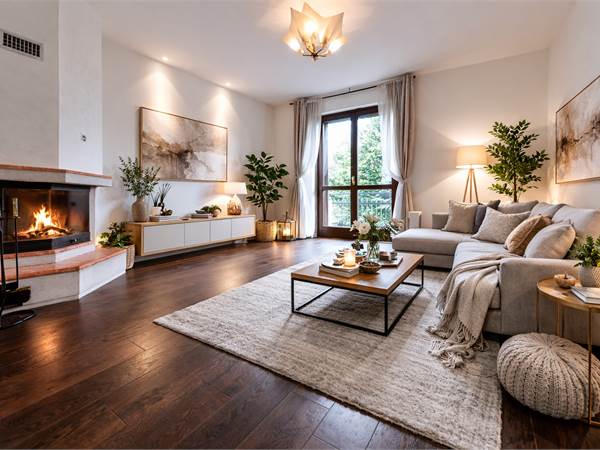 ATTICO IN VILLA  AL PRIMO PIANO CON GIARDINO PRIVATO