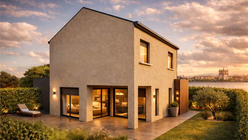 Vivi il nuovo: Villa indipendente in classe A4 con giardino e box doppio